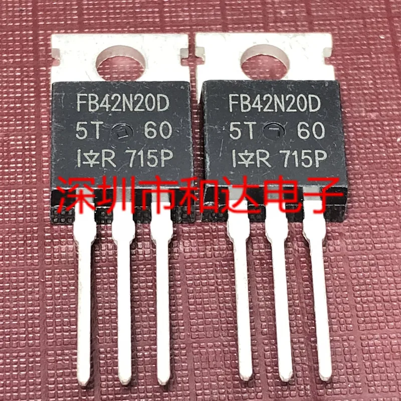 5 шт./лот 100% Новинка и оригинальная фотовспышка FB42N20D IRFB42N20D TO-220 200V 42A |