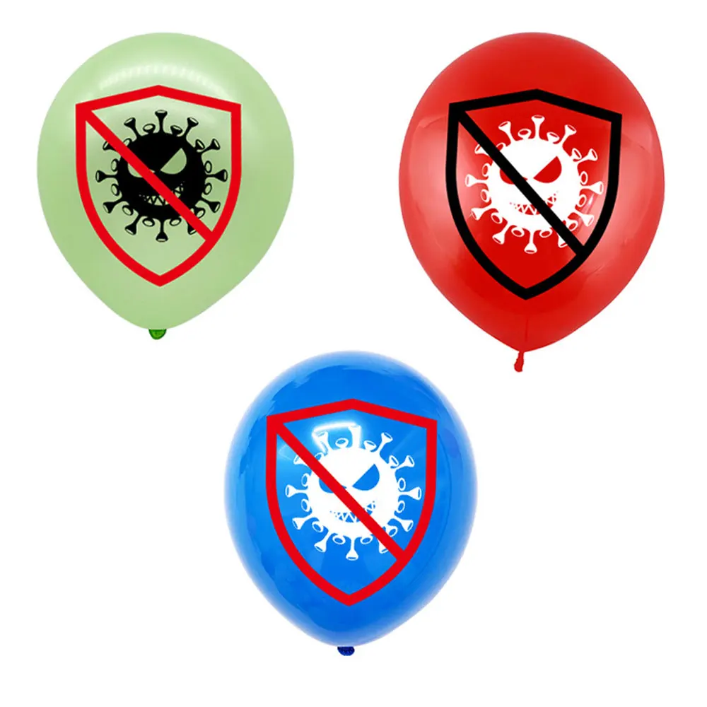 12inch Virus Latex Balloons Wedding Anniversaire Decorations Helium Air Ball Epidemic Prevention Victory Birthday Party Supplies | Дом и сад