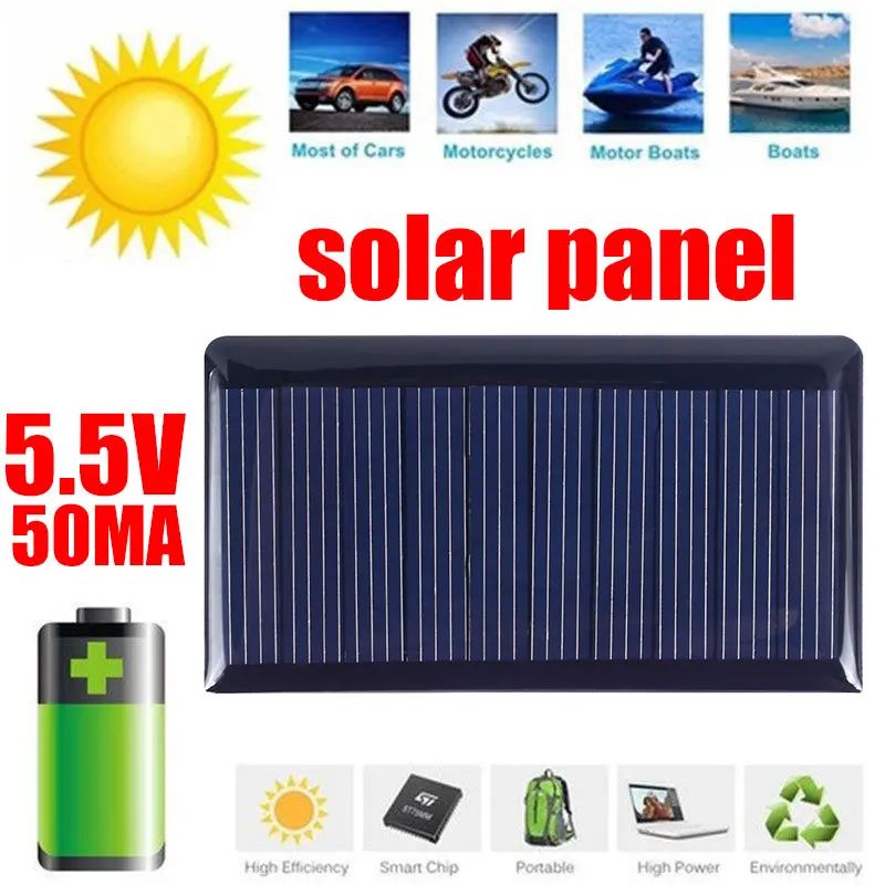 5 в мини-солнечная панель система полярного зарядного устройства DIY для батареи