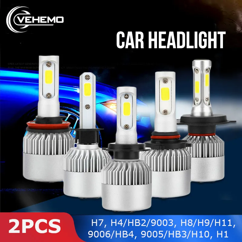 Vehemo 2 шт. COB H1 36 Вт светодиодный светодиодные лампы для фар Светодиодный стайлинга