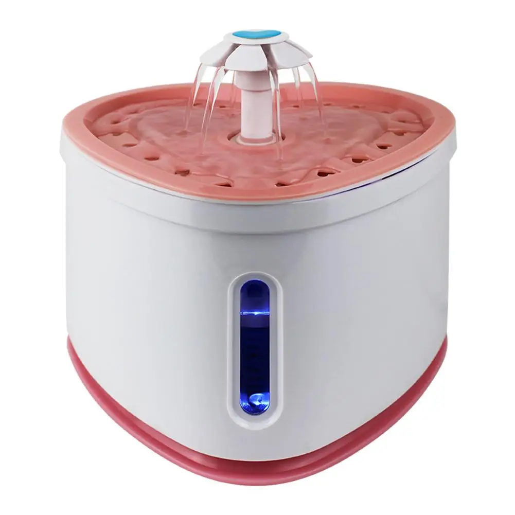 Автоматический диспенсер для воды в форме сердца домашних животных фонтаны