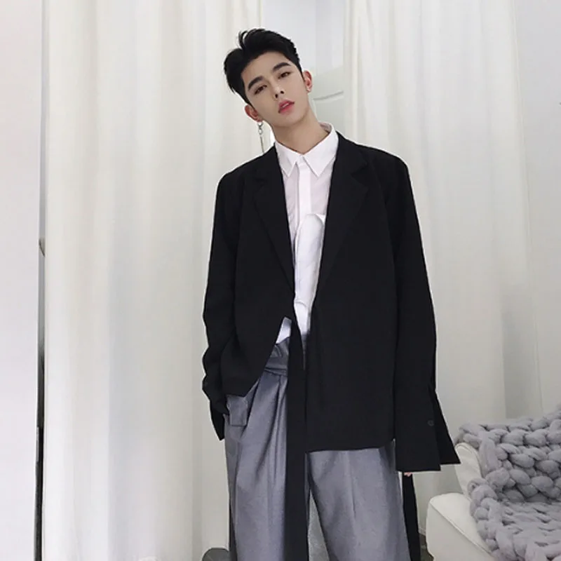 Шифоновые галстуки асимметричный дизайн повседневный костюм пальто для мужчин