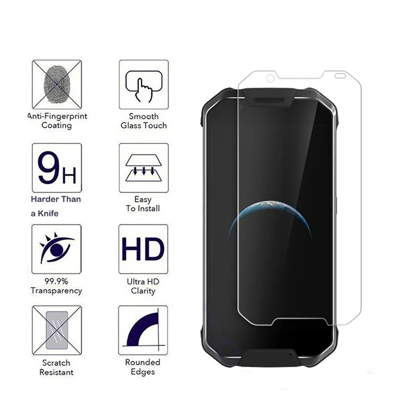 100% оригинальное 2.5D Закаленное стекло для AGM X2 защита экрана Защитная пленка -