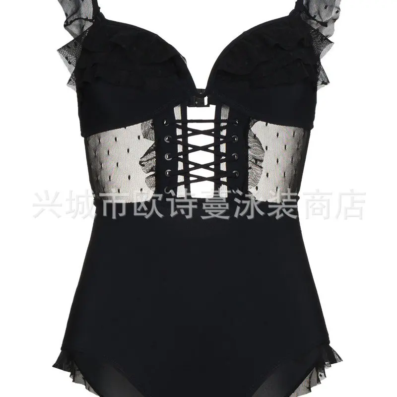 Женские купальные костюмы купальник Женский цельный кружевные прозрачные