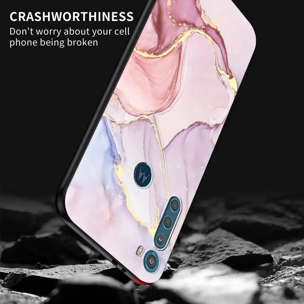Case for Motorola Moto G9 Play One Fusion Plus G8 Power Lite Soft Funda Hype G Stylus E6s E7 Phone Cover Marble Art Fashion Capa