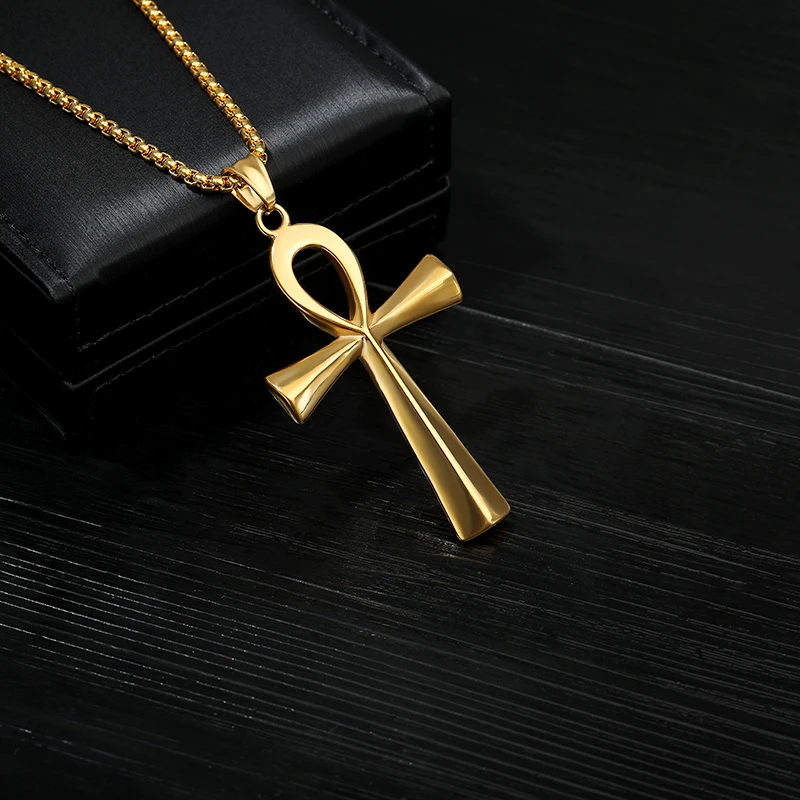 Подвеска с крестом ожерелье для мужчин колье из нержавеющей стали Bijoux Jesus Christ Joyeria