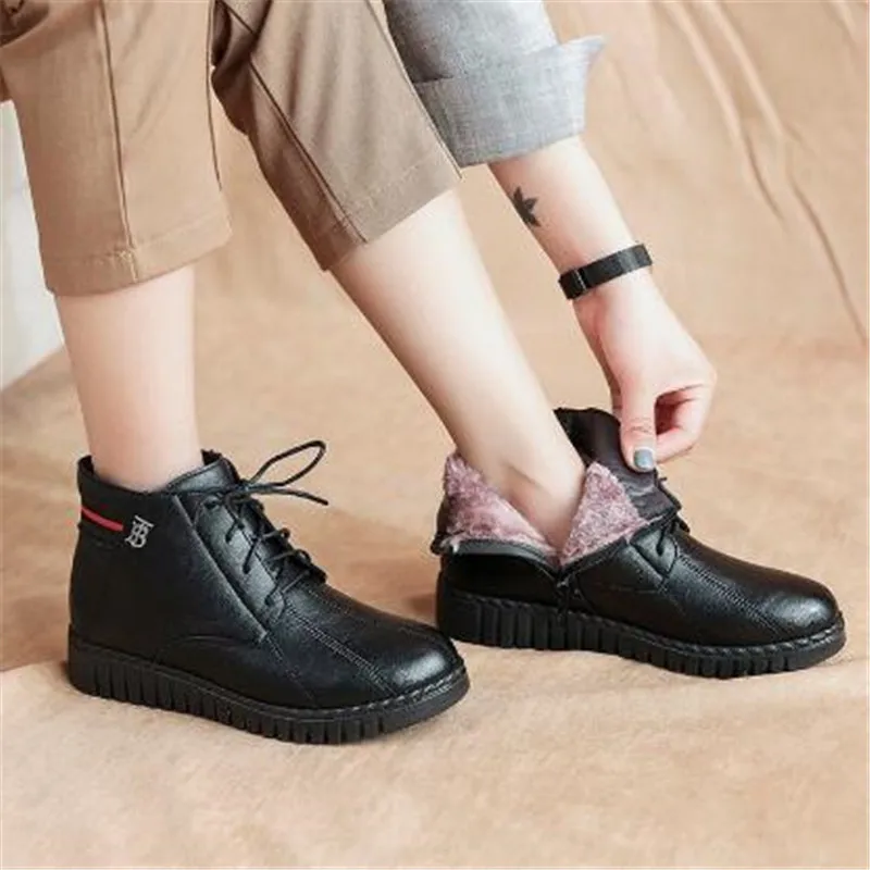 Bottines Hiver коллекция 2019 года женские ботильоны ботинки из искусственной кожи