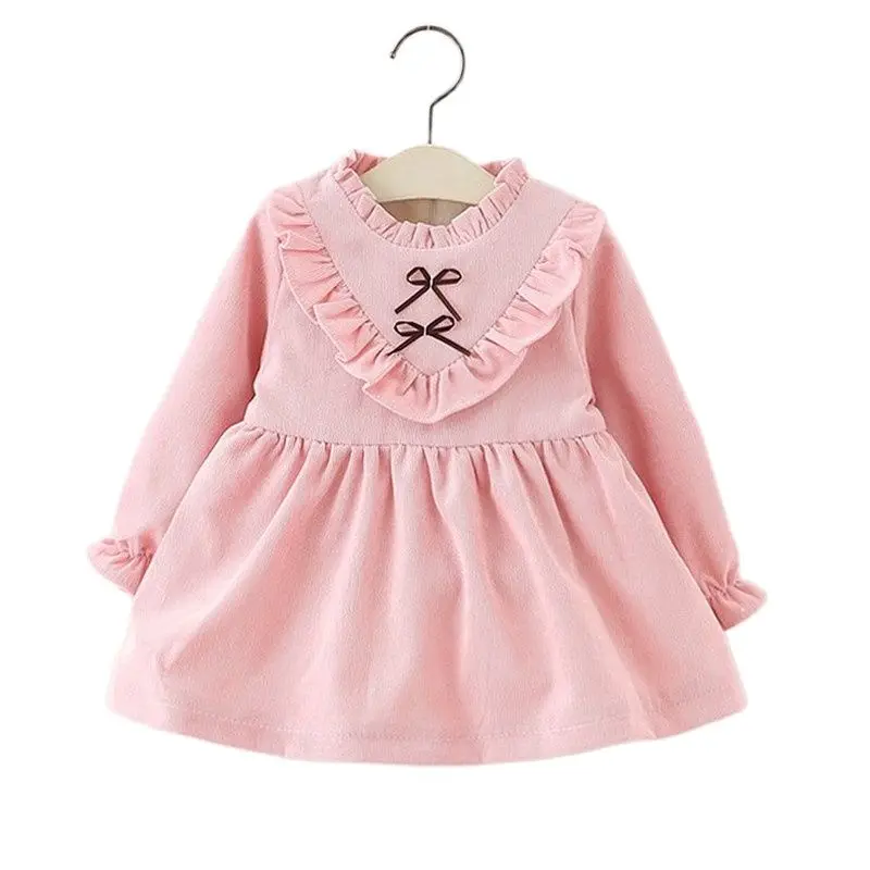 

Детская Вельветовая блузка с бантом, на осень/зиму