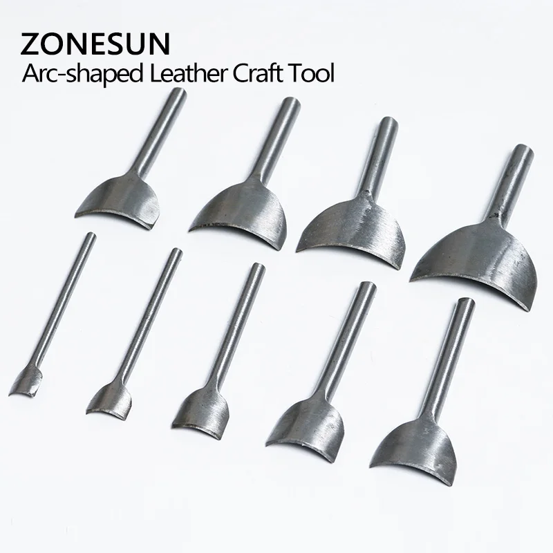 ZONESUN 9 шт./компл. угловой резак из нержавеющей стали для ремня полый ручной Дырокол