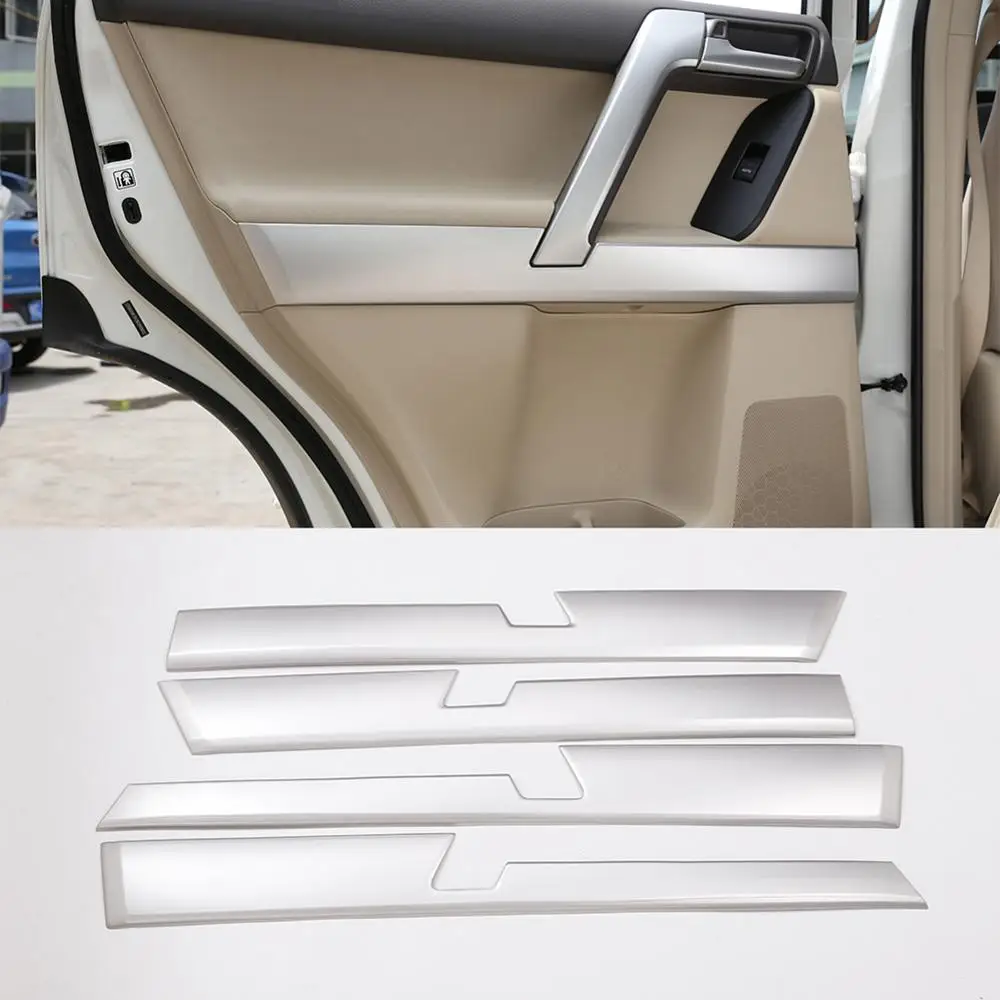 

4 шт., хромированные декоративные панели из АБС-пластика для салона Toyota Land Cruiser Prado FJ150 150 2010-2018