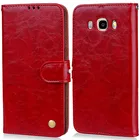 Кожаный чехол-кошелек для Samsung Galaxy J5 2016 J510 с подставкой и отделением для карт, деловой чехол для Samsung J5 2016, откидной Чехол для телефона