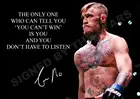 CONOR MCGREGOR (2) вдохновляющие картины с подписаниемавтографом, печать на холсте, настенное искусство для гостиной, спальни, Декор