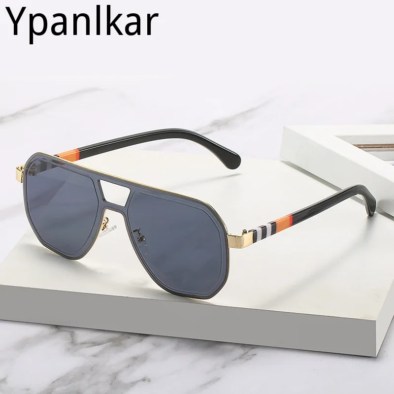 

Men's sunglasses Fashion Metal Rimless Gradient Sun Glasses Famale Male Eyewear Driving Shades Ladies UV400