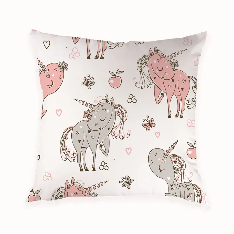 Ручная роспись с животным узором чехол для подушки чехлы домашнего декора олень