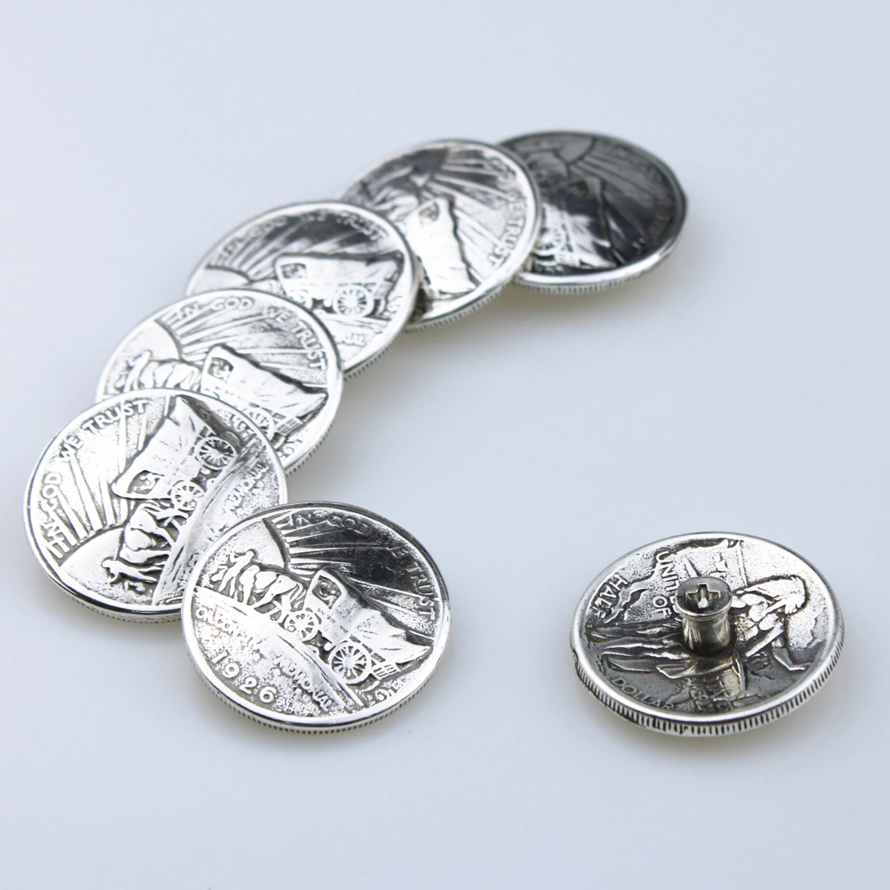 Сделай Сам кожевенное ремесло оборудование Oregon Trail половина доллара монета Кончо