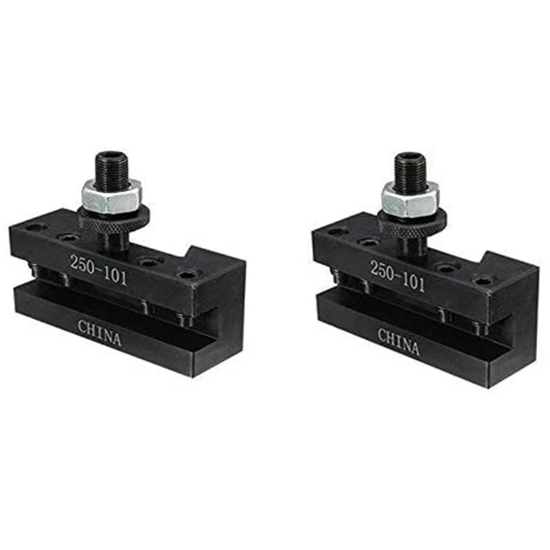 

2 Pcs/Set Quick Change Turning and Facing Holder 250-101 with AXA Tool Post 250-100 250-111 High Speed Steel Durable
