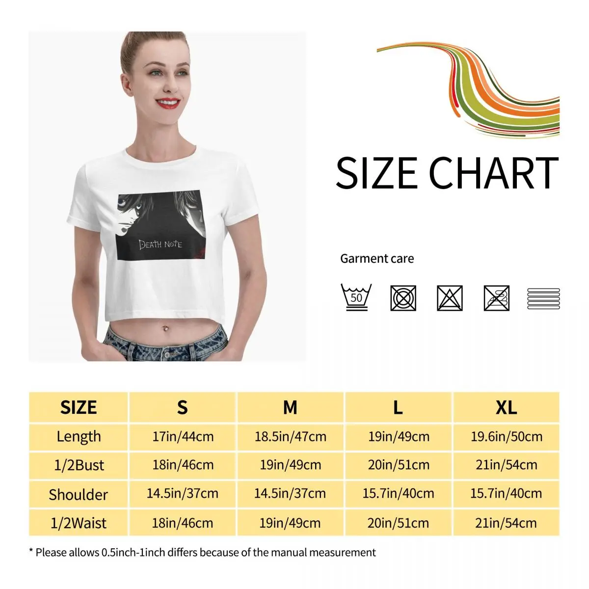 

Anime Fans Yagami Light 8 womens shirts Micro play Short sleeveRound neck T-shirt