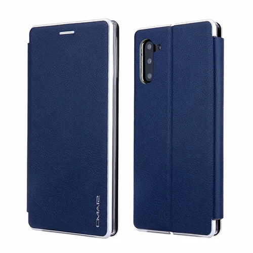 Для samsung Galaxy Note 10 Plus, чехол на магните, флип, кожаный чехол-кошелек для samsung S10, S8, S9 plus, Note 10, 9, 8, чехол, Coque - Цвет: Royal blue