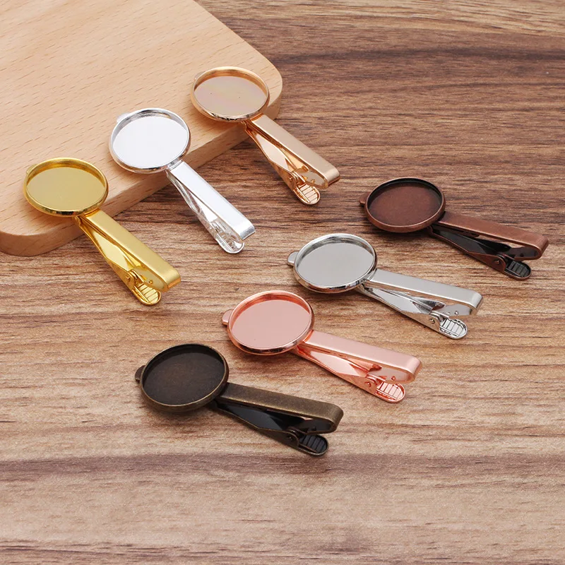 Медные зажимы для галстука 5 шт./лот размер 16/18/20 мм основа кабошона настройки