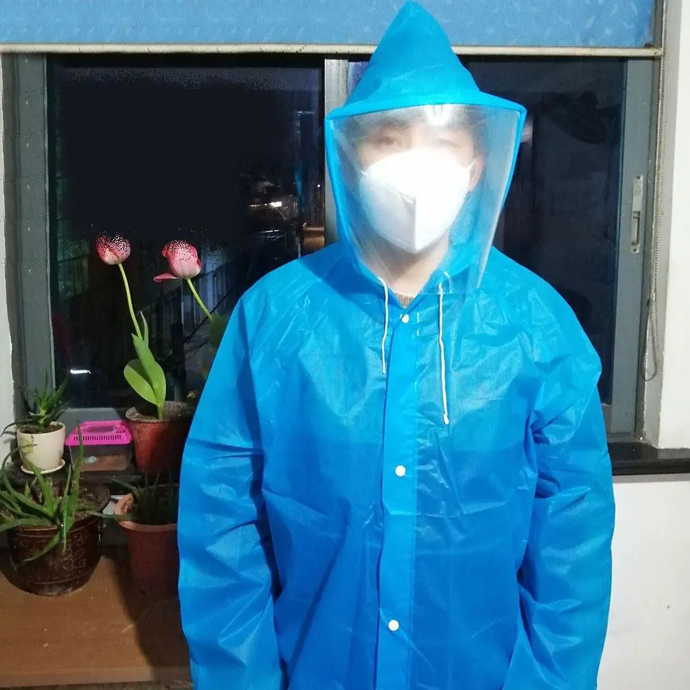 

High Quality Disposable Raincoat Waterproof Protection Gown For Men Women Hiking Cycling Outdoor Sports