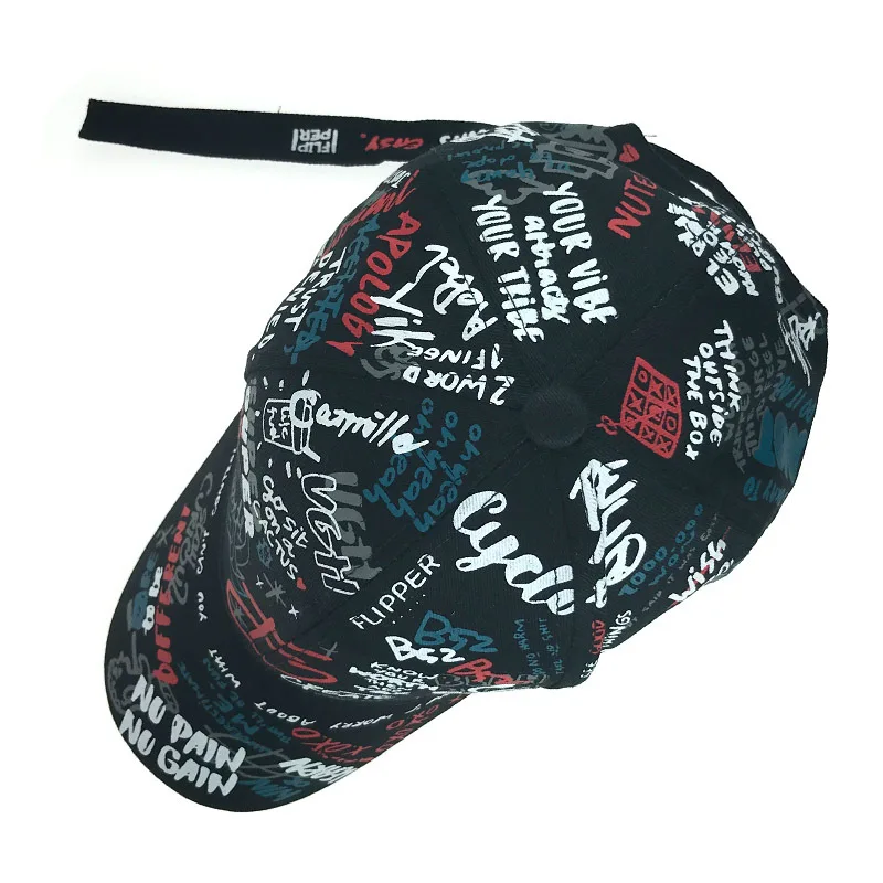 Бейсбольная кепка с ремешками Swag Регулируемая Кепка граффити для мужчин и женщин