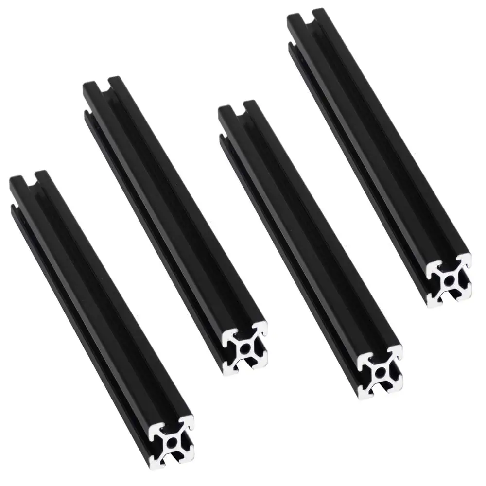 4pcs Black 100-800mm 2020 Aluminum Profile Extrusion Frame for CNC Laser Engraving Machine 3D Printer Camera Slider Furniture