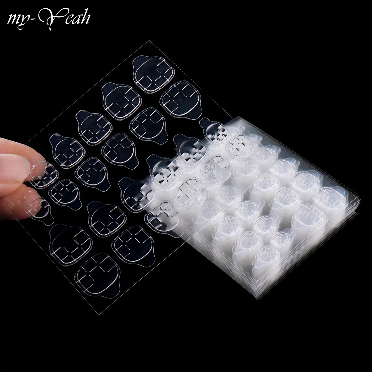 My Yeah Nail Art Гибкие прозрачные двухсторонние клейкие наклейки с лентами пальцев для