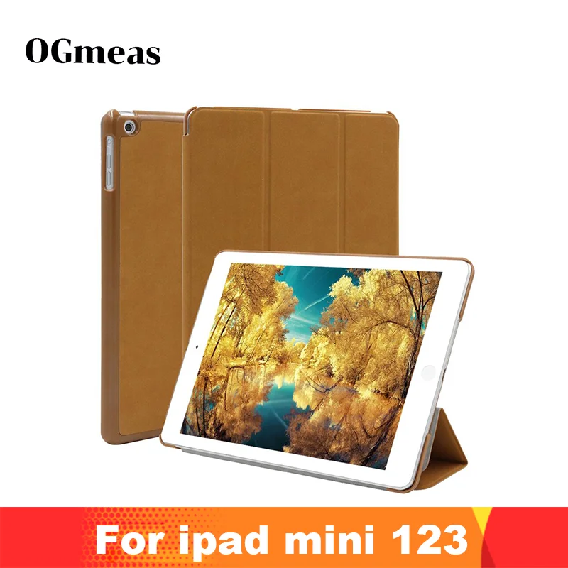 Чехол для iPad Mini 1 2 3 оригинальный Магнитный умный чехол из искусственной кожи с
