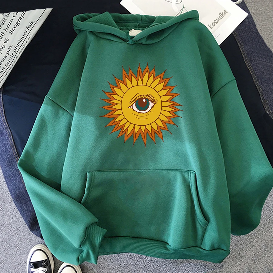 

Sunflower Hoodie Women Harajuku Streetwear Print Hoodie Winter Women Fashion Clothes Kawaii Korea