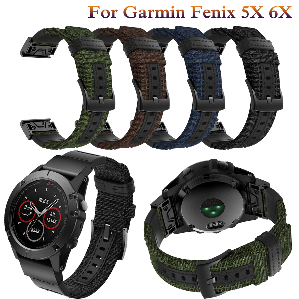 

Ремешок для наручных часов Garmin fenix 6x26 мм, быстросъемный