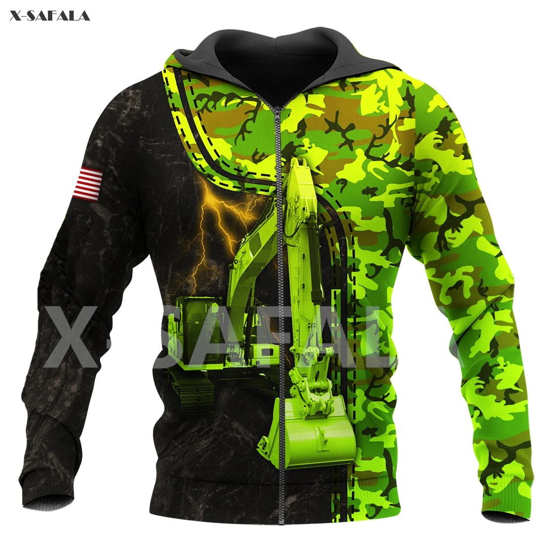 

Heavy Equipment Job Skull Tattoo Name 3D All Printed Hoodie Man Women Harajuku Outwear Zipper Pullover Sweatshirt Casual