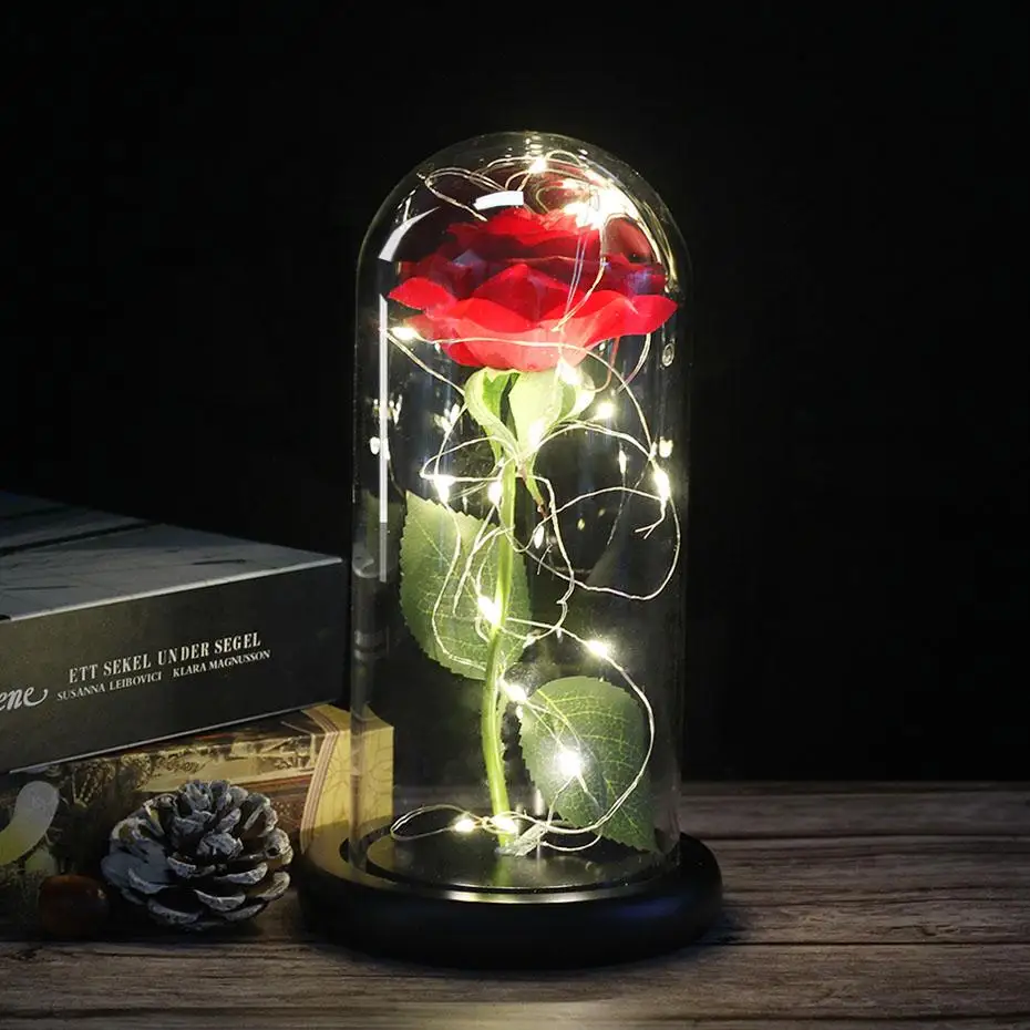 Горячая Красота и с рисунком из мультфильма Красавица Чудовище позолоченный