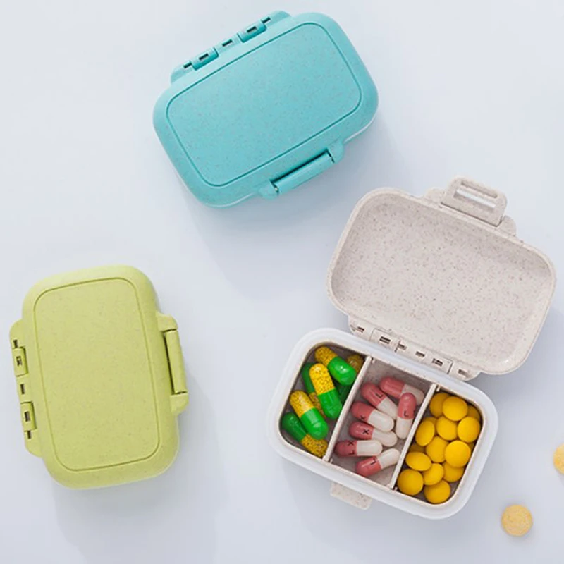 

3 отделения, 7 дней, мини-органайзер для хранения таблеток на неделю