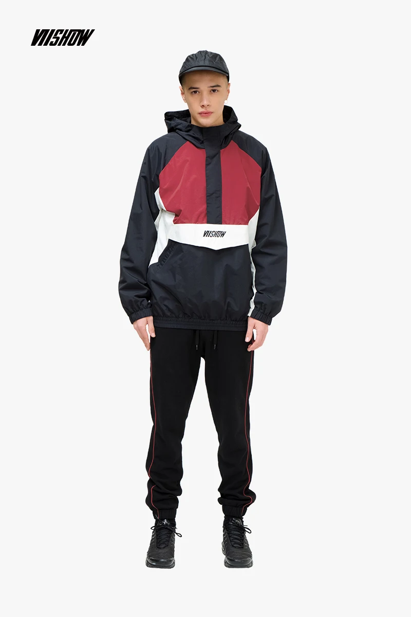 Viishow уличная Мужская куртка с капюшоном брендовая стеганая одежда новинка 2019