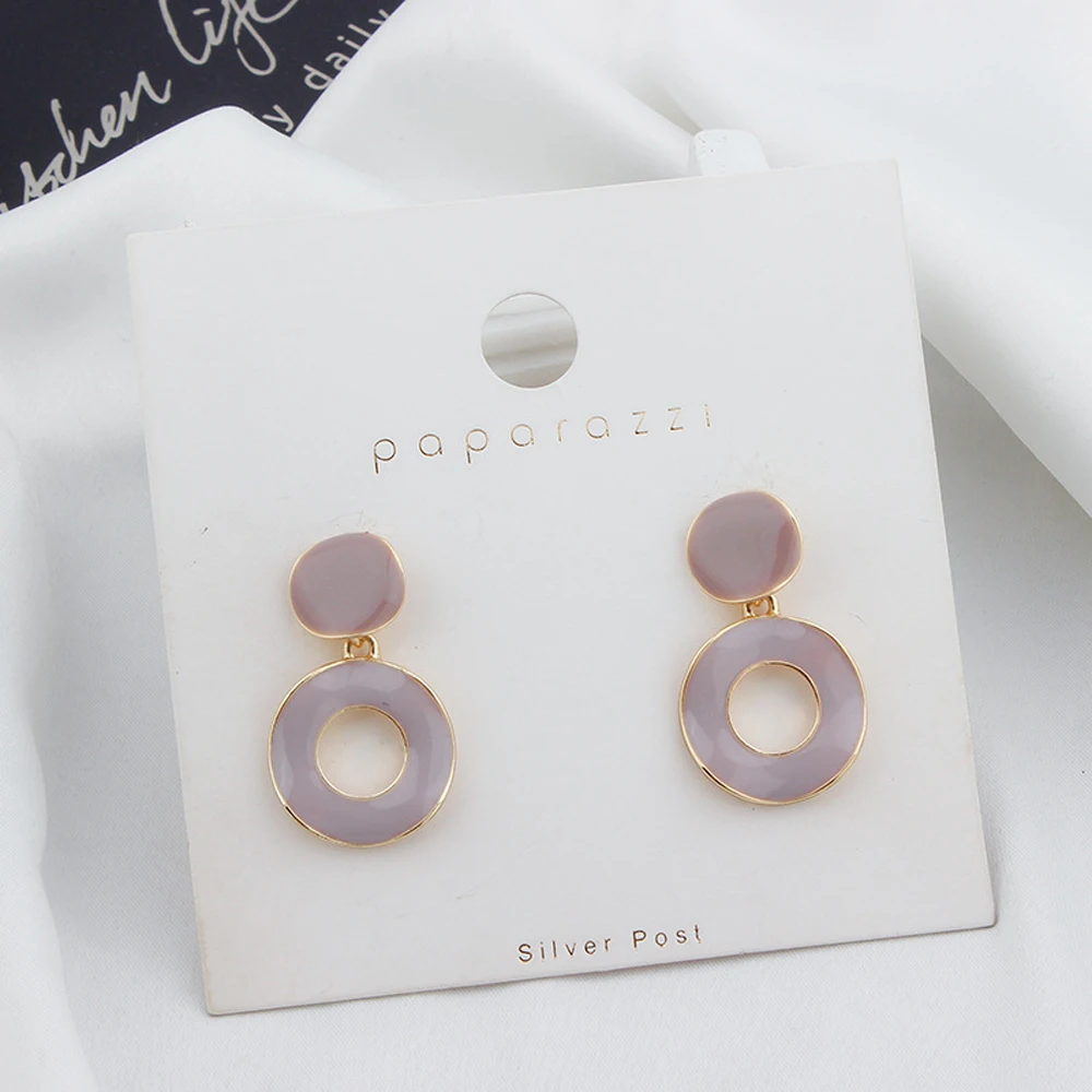 

Tide Restoring Ancient Ways Is The Baroque Style Women Purple Geometric Earrings Fashion Temperament Fashion Earrings