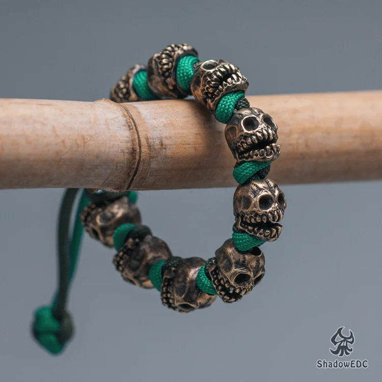

Original freehand skeleton personality DIY bracelet umbrella rope EDC bracelet woven rope outdoor