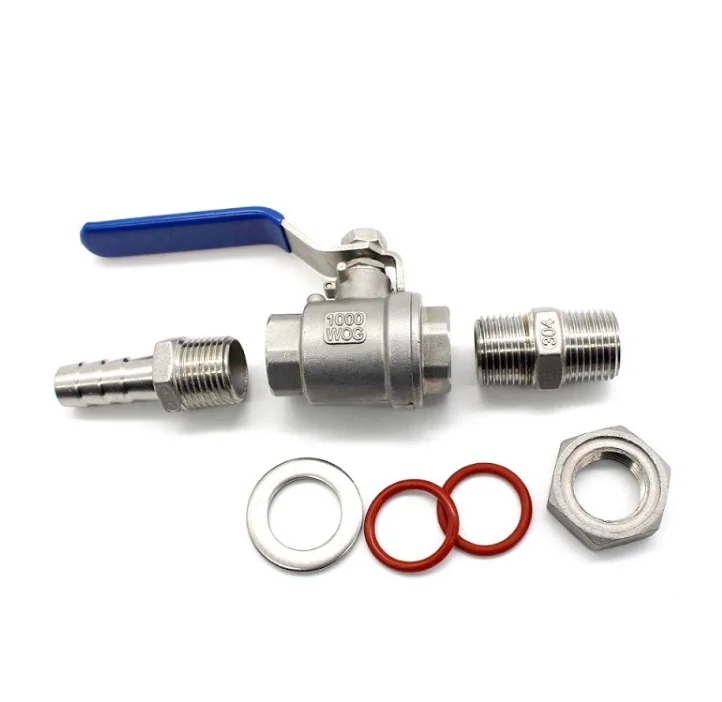 1 шт. компактный шаровой клапан из нержавеющей стали 1/2 дюйма DN15 SS304 6-20 мм |