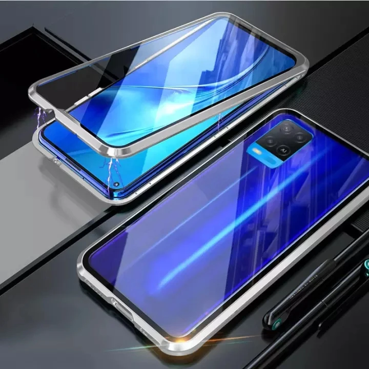 

Phone Case For Xiaomi Redmi Note 10 10S Pro Max 5G Luxurious 360 Magnetic Shockproof Full Coverage High Definition Glass Cover