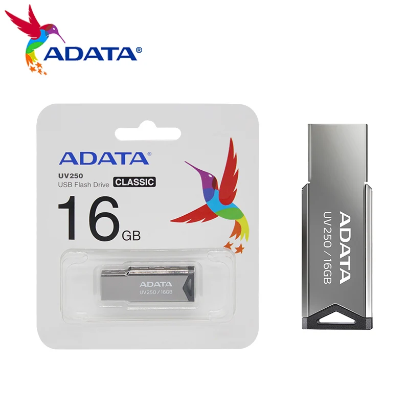 

USB-флеш-накопитель ADATA UV250 металлический, 64/32/16 ГБ