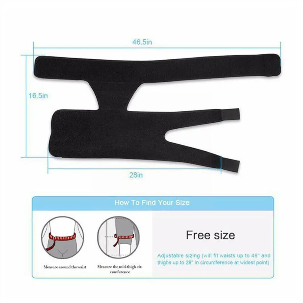 

1pcs Leg Warmmers Groin Support Wrap Hip Joint Support Waist Relief Groin Sacrum Hip Arthritis Strain Pain Thigh Brace Prot M1D4