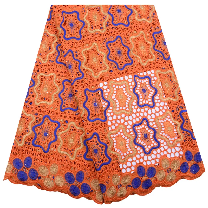 Хлопковая кружевная ткань Kalume в африканском стиле высококачественное