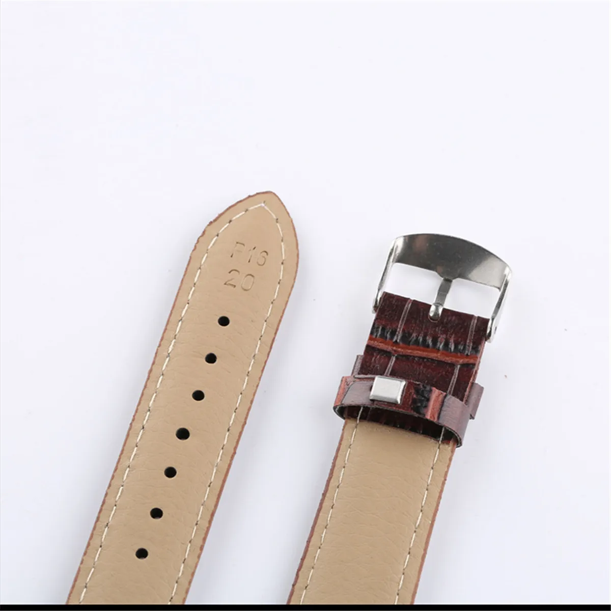 

2pcsPU leather slub pattern watch strap non-leather strap 16mm18mm20mm 22mm universal type