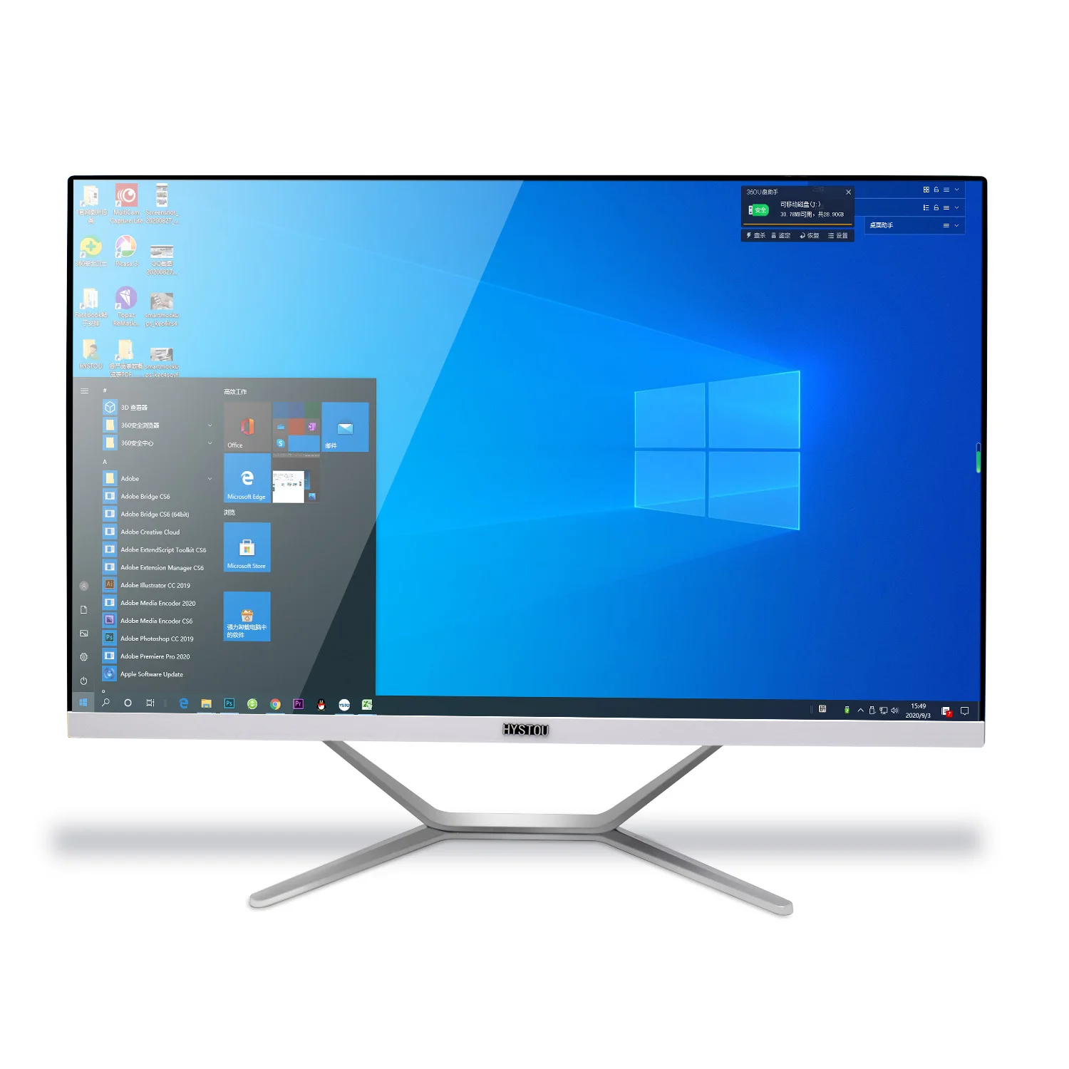 Настольный компьютер с ЖК-дисплеем все в одном Core i7 9700F i5 9400F DDR4 NVIDIA GTX1050ti 4 Гб i3 9100F