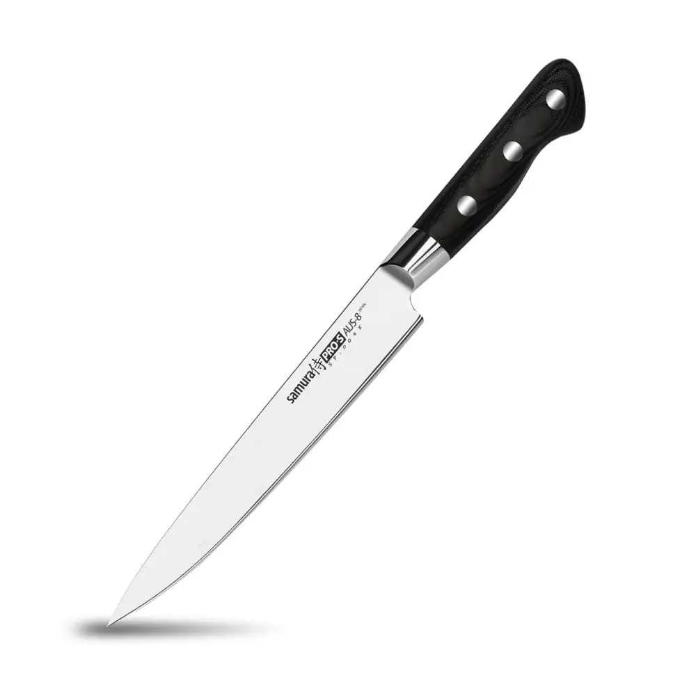 SP 0045 Нож для нарезки тонких и ровных ломтиков мяса или рыбы Из японской стали AUS 8