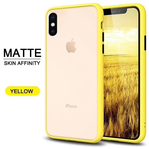 Yellow Прозрачный противоударный Гибридный Силиконовый чехол для телефона iPhone 11 Pro X XS XR Max 6 6s 7 8 Plus Фирменная прозрачная мягкая задняя крышка - Цвет: Yellow
