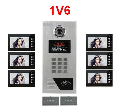 Новый товар Домашняя безопасность умная система 7-дюймовый ЖК-видеодомофон