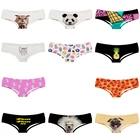 Женские трусики с 3D-принтом панды, Сова, Старлинг, собака, пицца, ананас, дамское нижнее белье, Пираты Карибского моря, Джек Спарроу