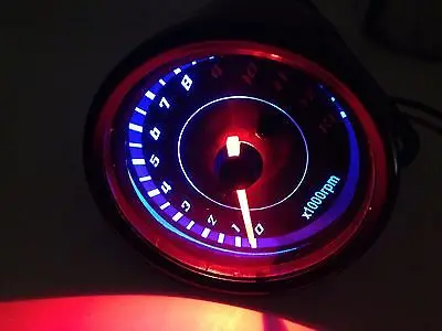 Led Motorcycle Tradition Tachometer Tacho Gauge Meter For Cafe Racer Old Shcool CB | Автомобили и мотоциклы