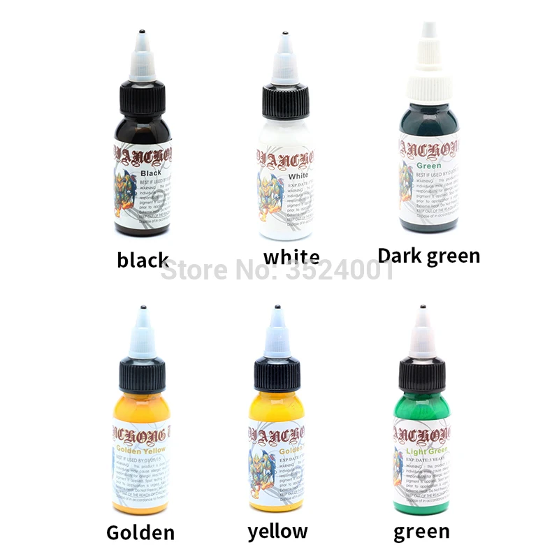 30 мл натуральный растительный пигмент для тату Перманентный макияж тела