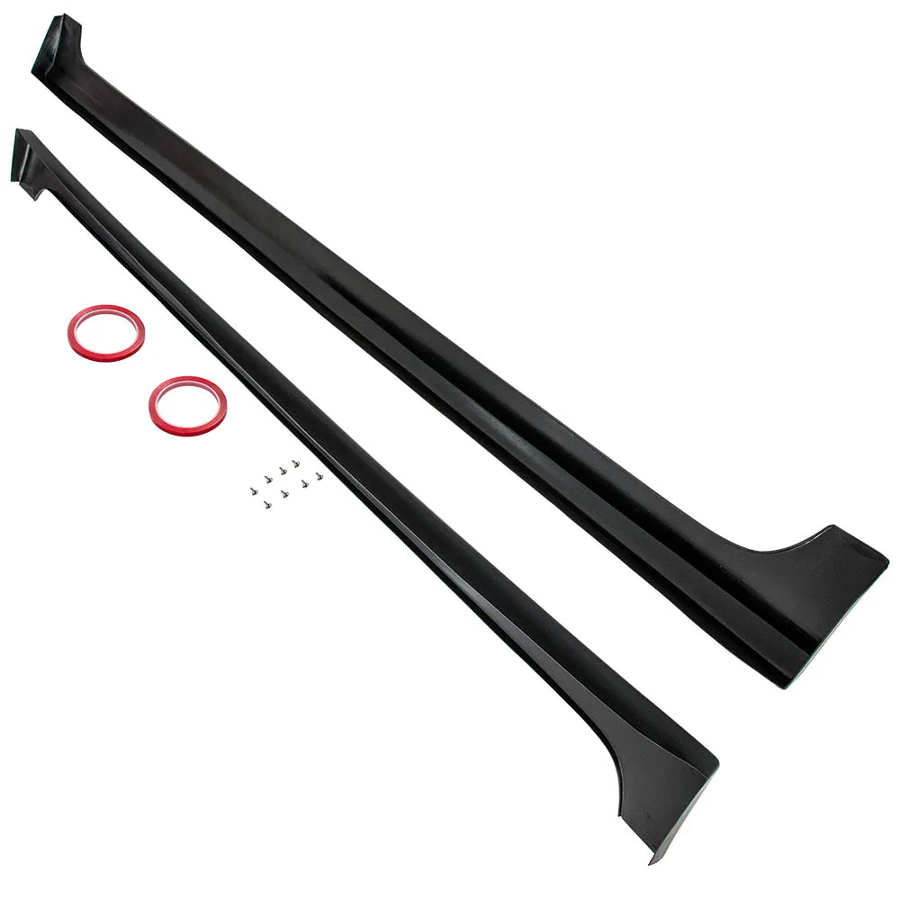 

Неокрашенные боковые юбки для Honda Civic, 4 двери, седан, 2012-2015, черные качающиеся панели